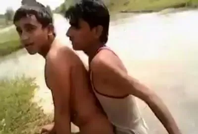 Desi sex Indian boys thudding each other’s asses outside