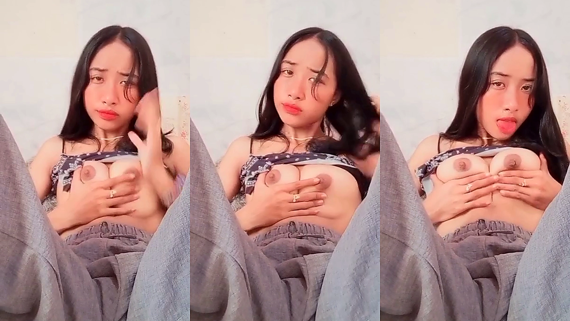 A nude Indian girl likes to finger her tight pussy.