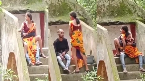 Bhabhi Fucks Lover Outdoors in Desi Hindi Sex