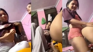 College Girls’ Wet Lesbian Sex