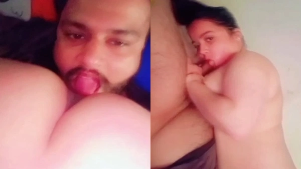 Couple 69 licking sex intense