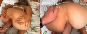 Hardcore Anal Big Ass Aunty with Handjob