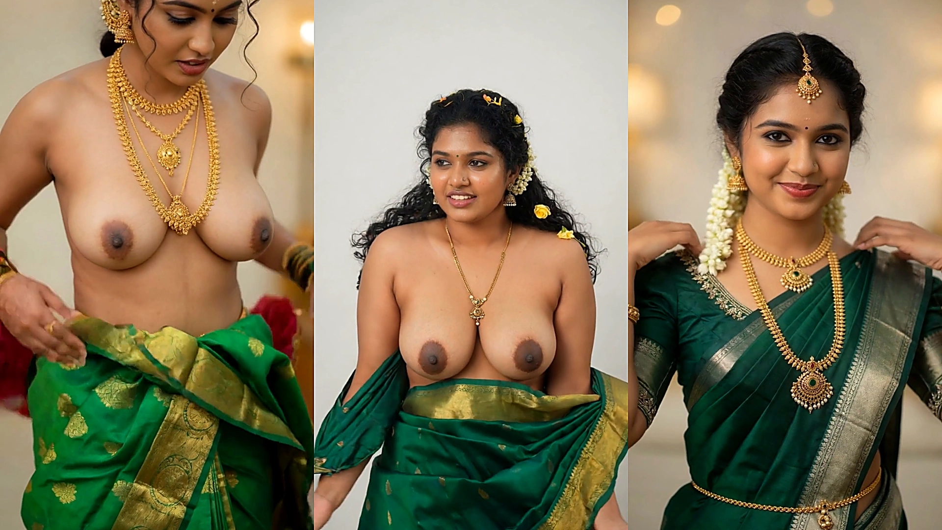Traditionally, South Indian girls would strip naked and act like whores.