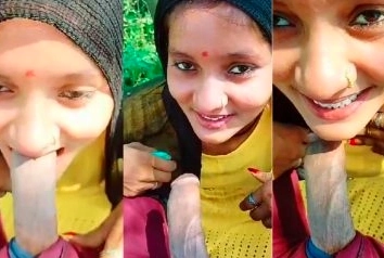 Village Lady Sucks Lover Outdoor in Desi Hard Xxx